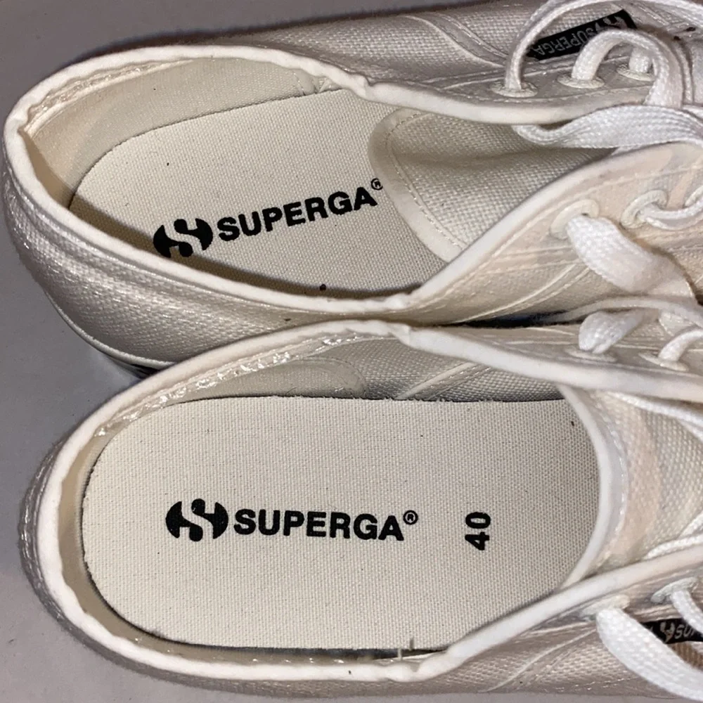 SUPERGA -2790, Foxing Print, Women’s Platform Sneakers, Size 7.5 - Picture 5 of 12